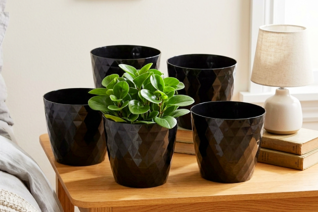 ShadowCut Planter - Set of 5 - Black
